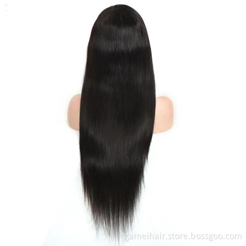 Cheap 10a Raw Brazilian Virgin Human Hair Lace Front Wig Vendor 4x4 5x5 Full HD Swiss Lace Frontal Closure Wig For Black Women